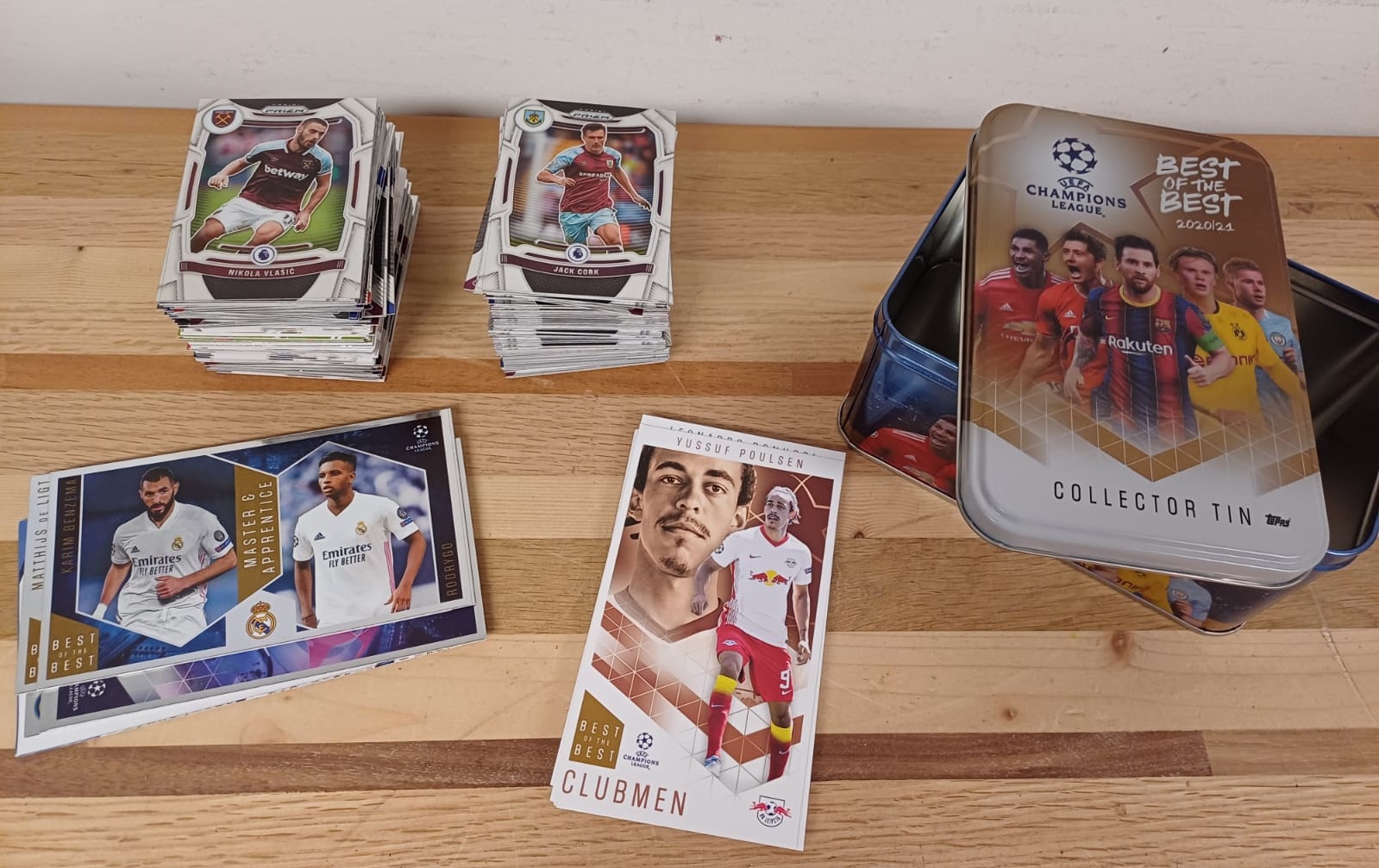 Panini & Topps voetbalplaatjes – ca. 225 plaatjes