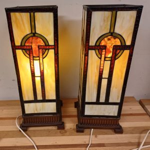 Tiffany windlicht lampen - 2 stuks