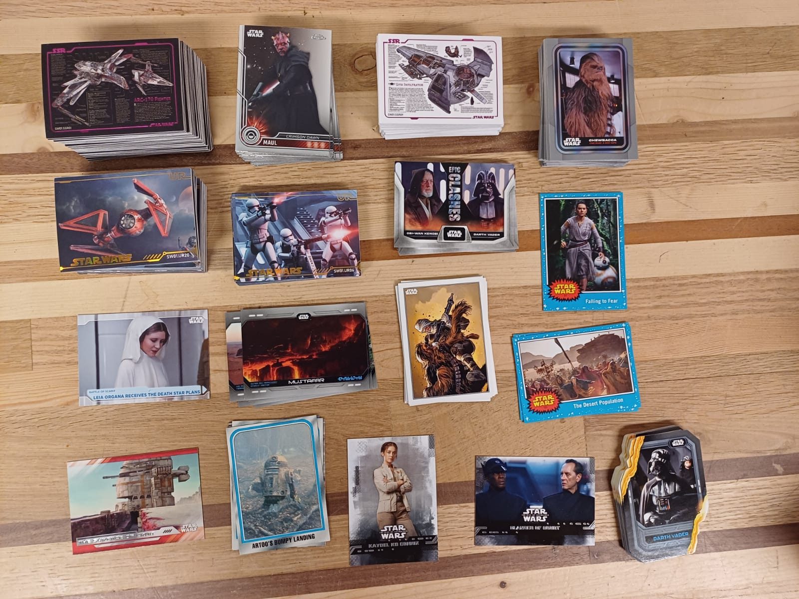 Star Wars plaatjes / cards – 249 stuks