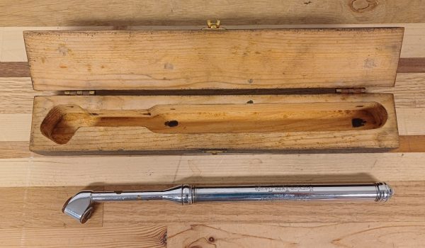 Schrader Service Tyre Gauge bandenspanningsmeter houten doos