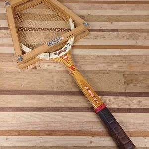 Vintage Dunlop Maxply tennisracket & bespanhouder