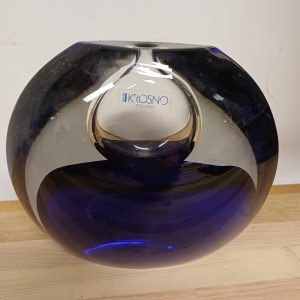 Krosno Poland Vaasje - Blauw Glas