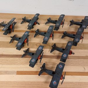 Vintage metalen vliegtuigjes - 10 stuks