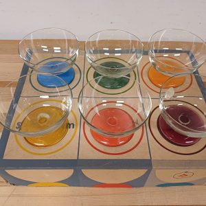 Vintage Leerdam Spectrum glazen - 6 stuks