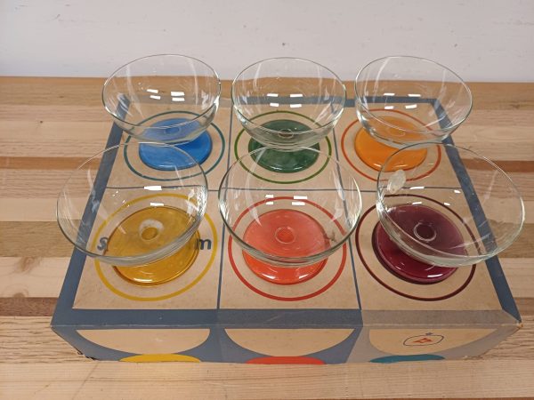 Vintage Leerdam Spectrum glazen - 6 stuks