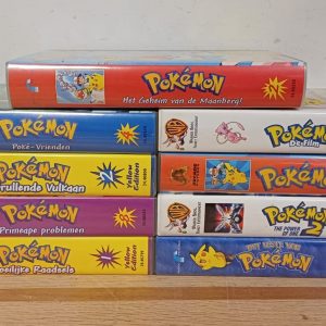 Pokémon videobanden - 9 stuks