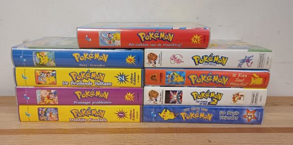 Pokémon videobanden - 9 stuks