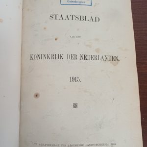 Staatsblad 1915