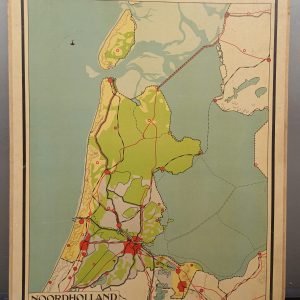 Vintage schoolplaat NoordHolland - Gilles van Hees