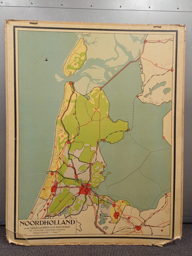 Vintage schoolplaat NoordHolland - Gilles van Hees