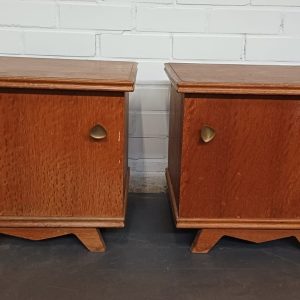 Vintage nachtkastje/kastje - jaren '50 - 2 stuks