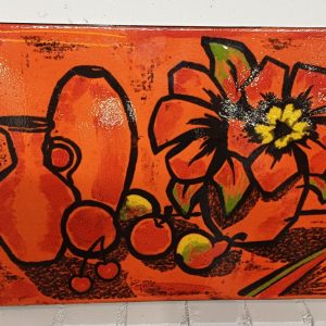 Bay Keramik Mid Century Still Life Tile - tableau