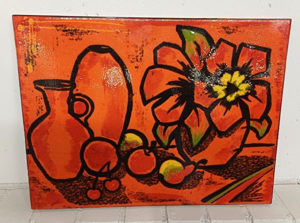 Bay Keramik Mid Century Still Life Tile - tableau