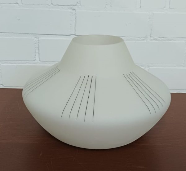 Vintage lamp met streepjespatroon