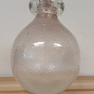 Glazen vaas / bubble art glass bottle vaas