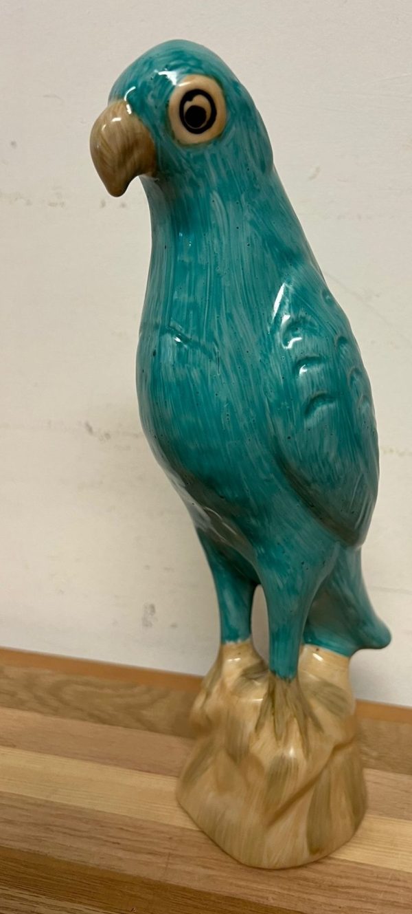 G & C Denemark porseleinen papegaai turquase