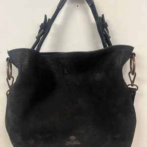 Leren schoudertas Fred Dela Bretoniere Zwart