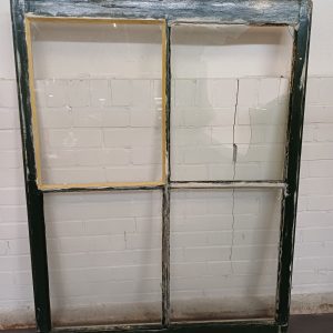 Houten kozijn - 4 ramen - opknapper