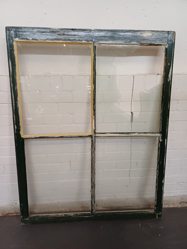 Houten kozijn - 4 ramen - opknapper