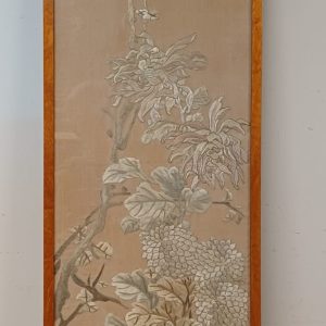 Antiek Japans zijde scroll schilderij