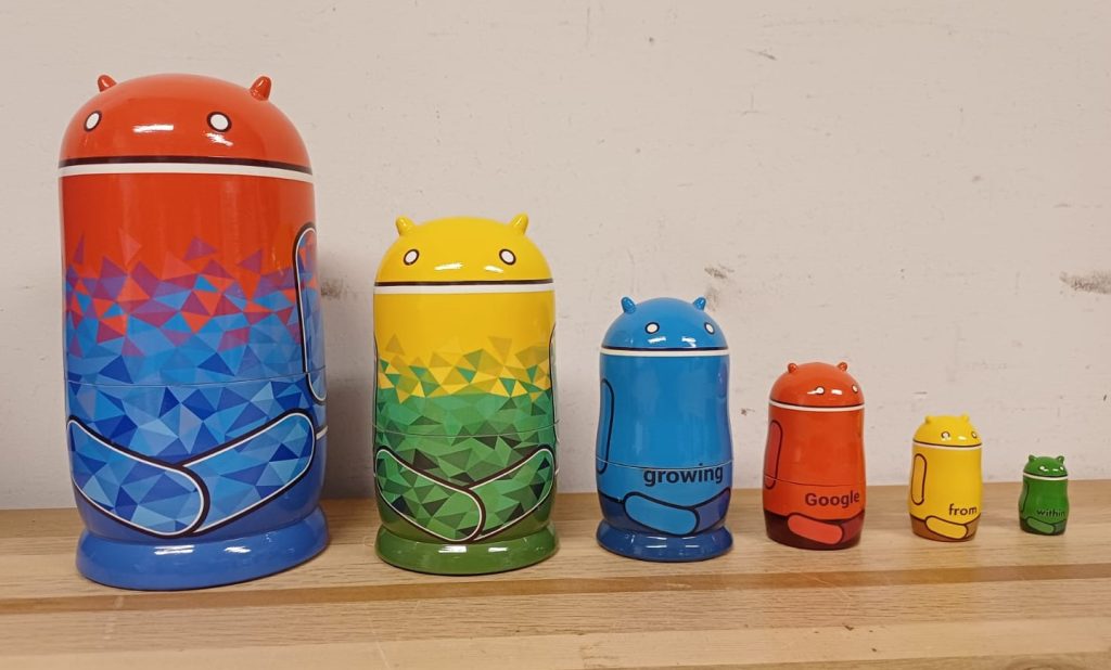 Google Matroesjka poppen - 6 stuks