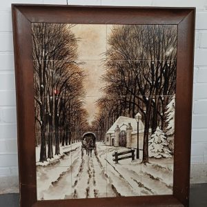 Winterlandschap schilderij - Mosa tegels