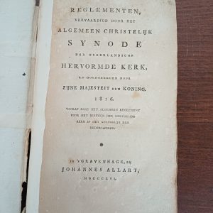 Reglementen - Algemeen Christelijk Synode