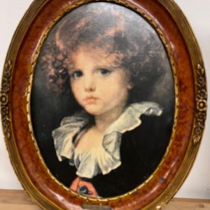 Ovale lijst met prent van J. Reynolds