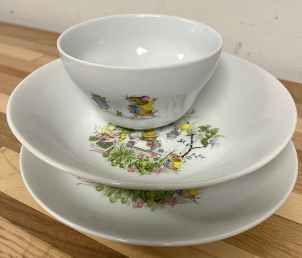 Konitz Porselein Kinder Servies - Bord, Kom en Diep Bord