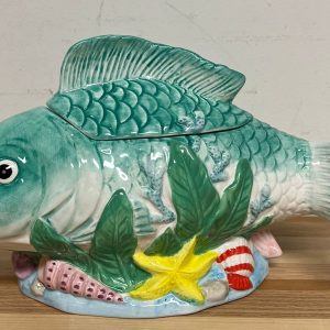 Nieuwe Fish Jar / Cookie Jar in pastelkleuren