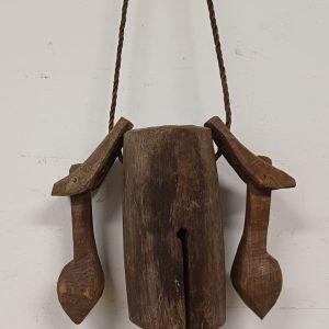 Vintage houten koebel - buffalo bel