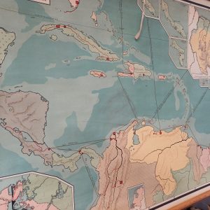 Landkaart / schoolkaart Noordhoff West Indië