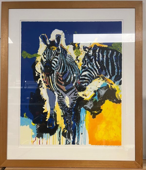 Carlos Blaaker - Zebras (Lithografie)