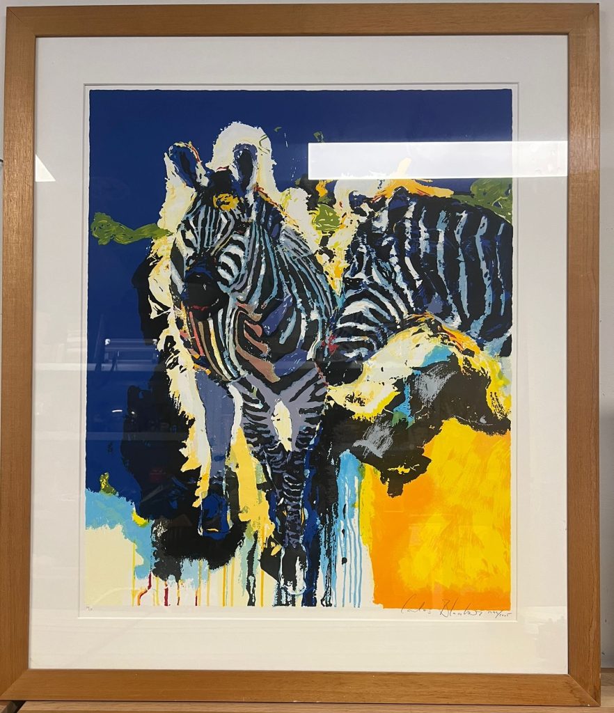 Carlos Blaaker - Zebras (Lithografie)