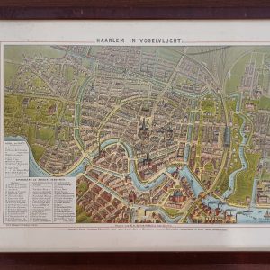 Haarlem in vogelvlucht - oude kaart