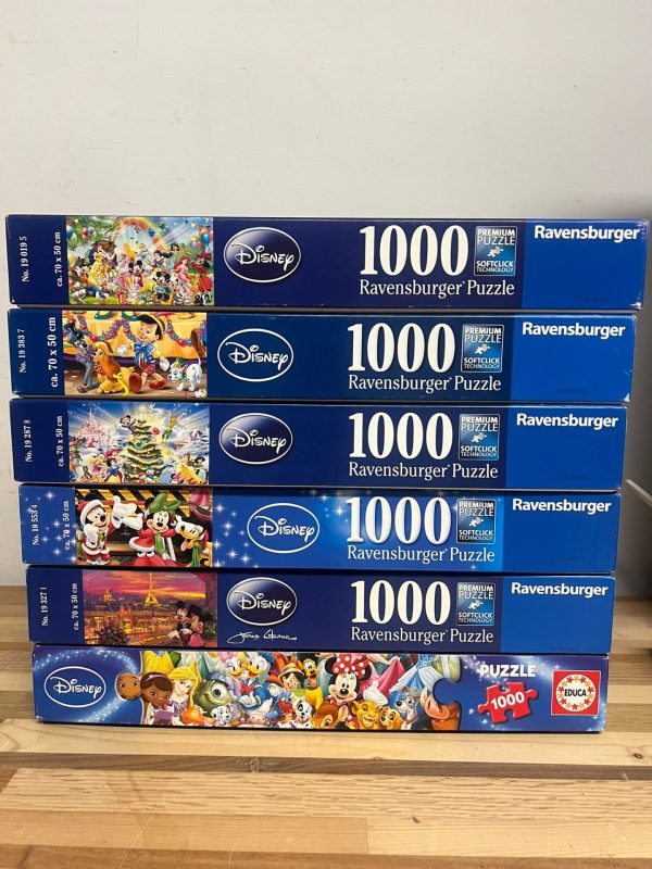 6 Disney Puzzels 1000 Stukjes Ravensburger & Educa