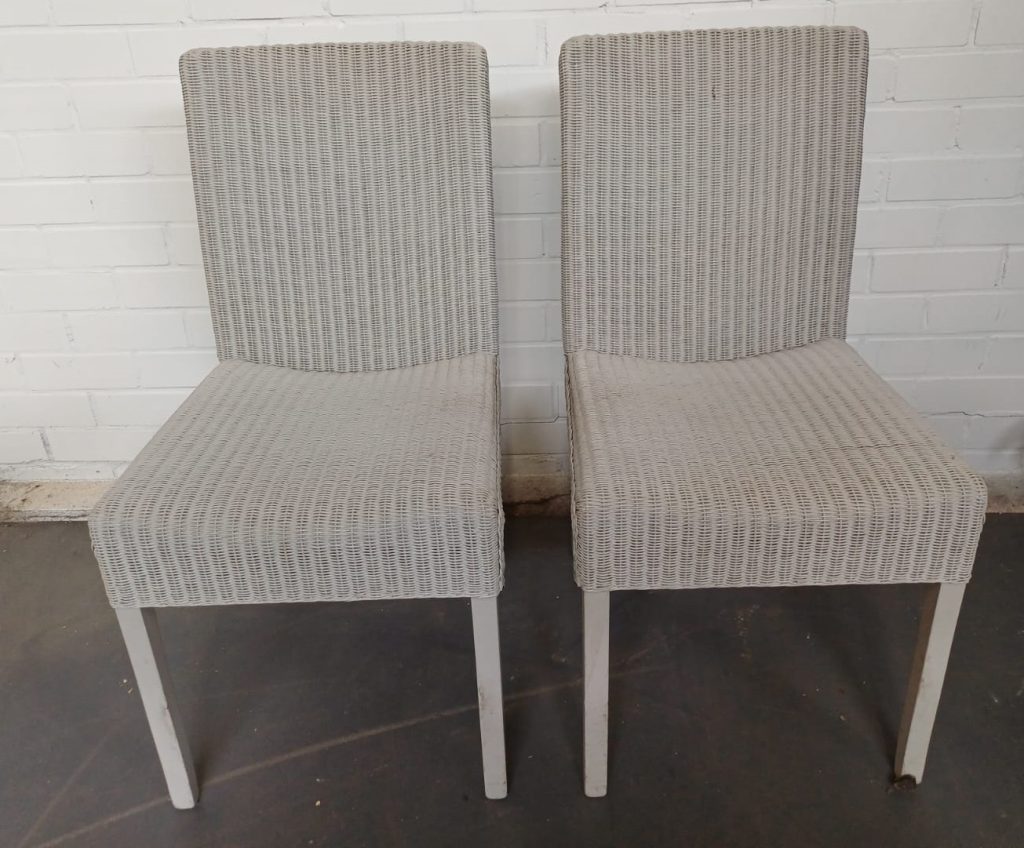 Loom eetkamerstoelen - Nouvion - wit - 2 stuks