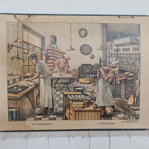 Vintage schoolplaat - De Broodbakker