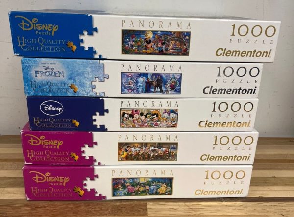 5 Clementoni Panorama Puzzels - 1000 stukjes Disney