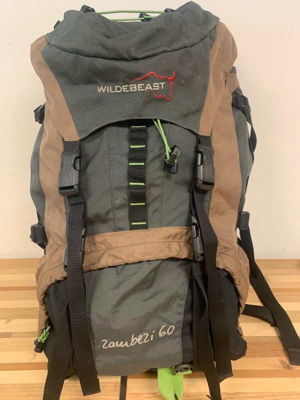 Wildebeast Zambezi 60 L Grote Rugzak Grijs/Bruin