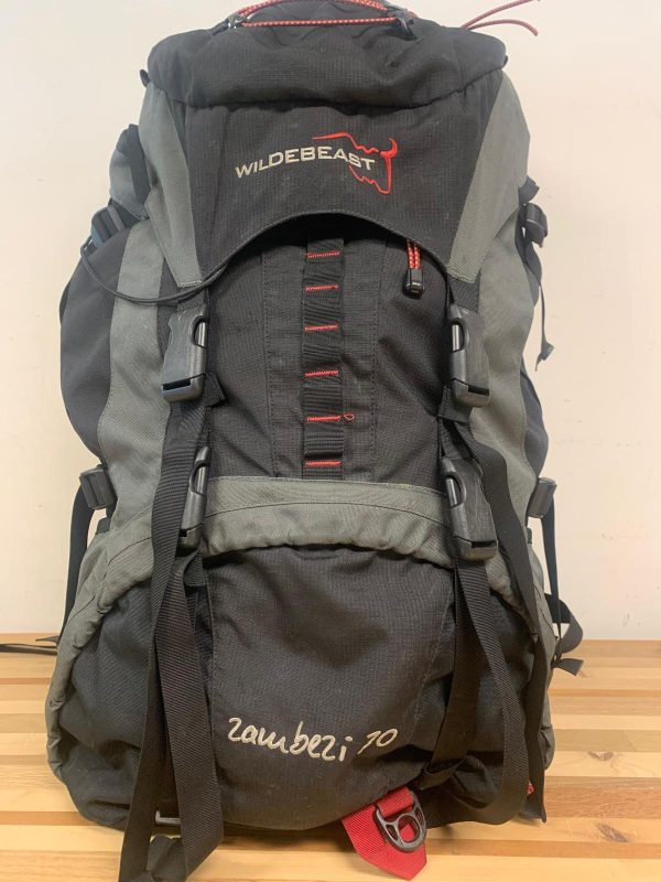 Wildebeast Zambezi 70 L Grote Rugzak Grijs/Zwart