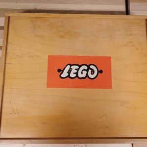 Vintage houten Lego doos