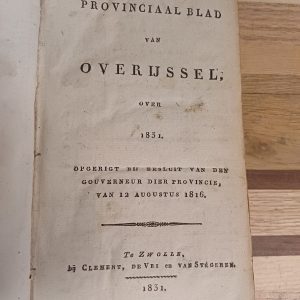 Provinciaal blad van Overijssel over 1831