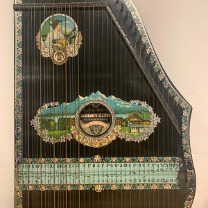 Antieke Lyra Adler - tafelharp / schootharp