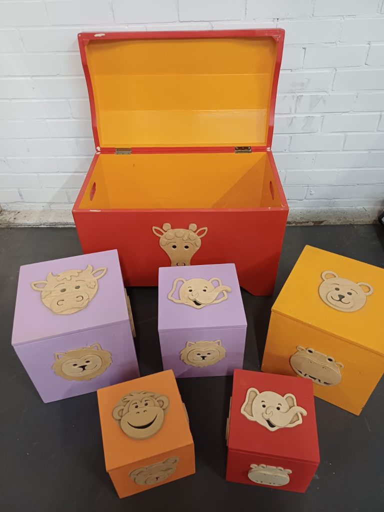 Afrikaanse opbergkist voor kinderkamer