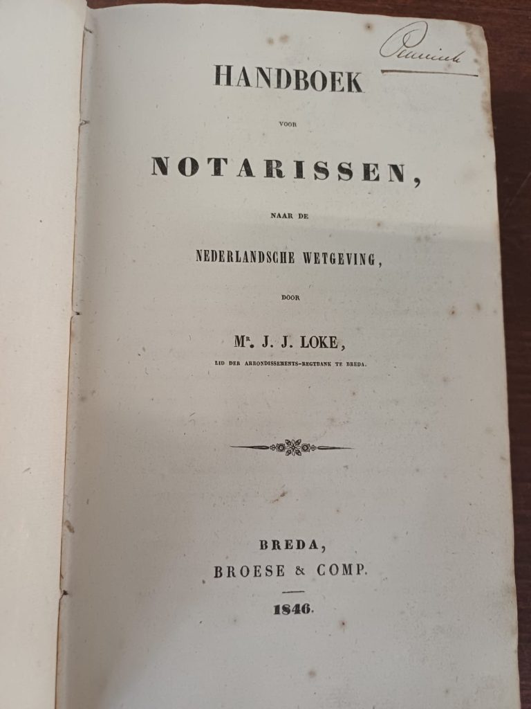 Handboek voor Notarissen 1846