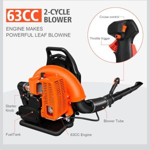 Nieuwe Benzine Bladblazer V563 - Krachtig en Rug dragend