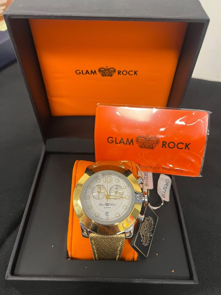 Glam Rock Horloge GR 32105 met Gouden Band