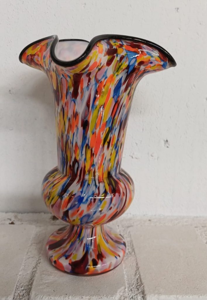 Vintage Murano glazen vaas