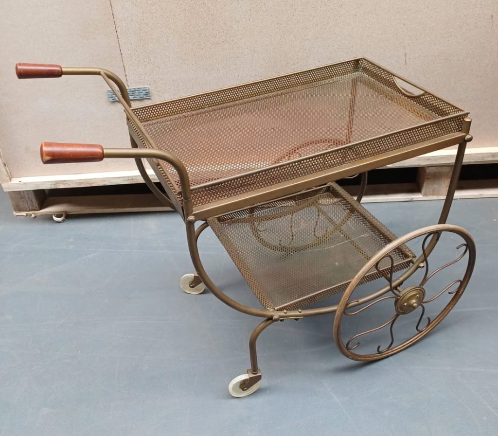 Vintage Serveerwagen / kar / trolley - stijl Josef Frank